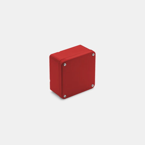 קופסה IP-55 - 10X10 חלק - אדום